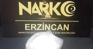 Erzincan’da bir  miktar uyuşturucu madde yakalandı